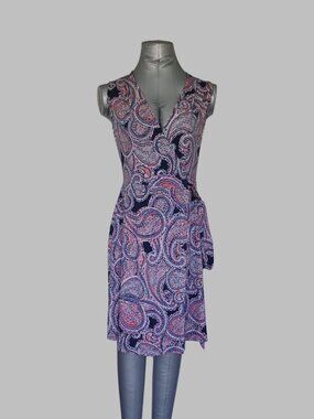 NWT Banana Republic Petite PXS Floral Sleeveless Wrap Dress